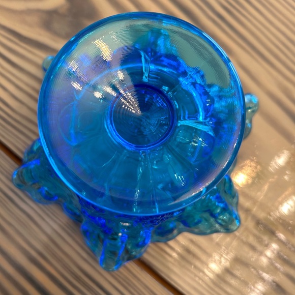 Beautiful Blue Westmorland Ruffled Compote bowl 4” - Picture 6 of 10